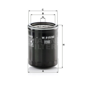 Фильтр масляный MANN-FILTER W 815/82